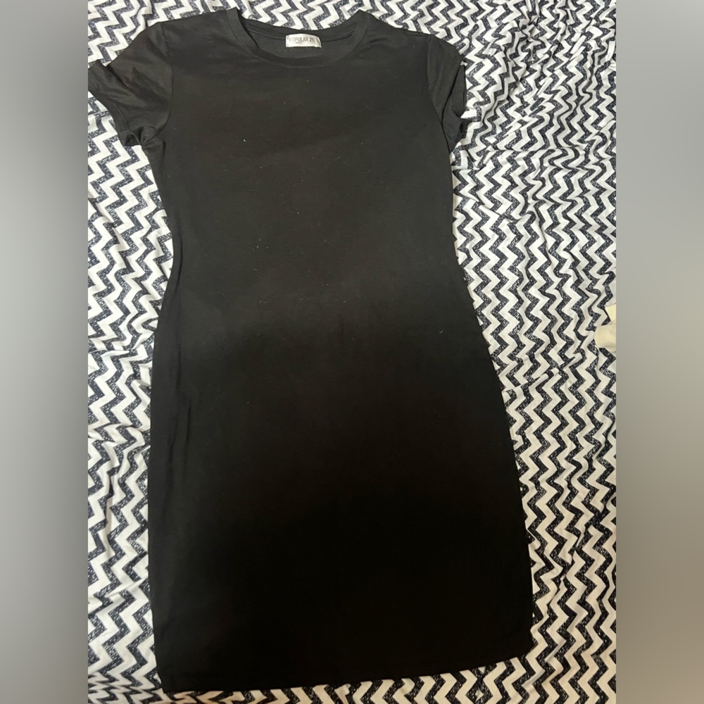 black dress bodycon porscha